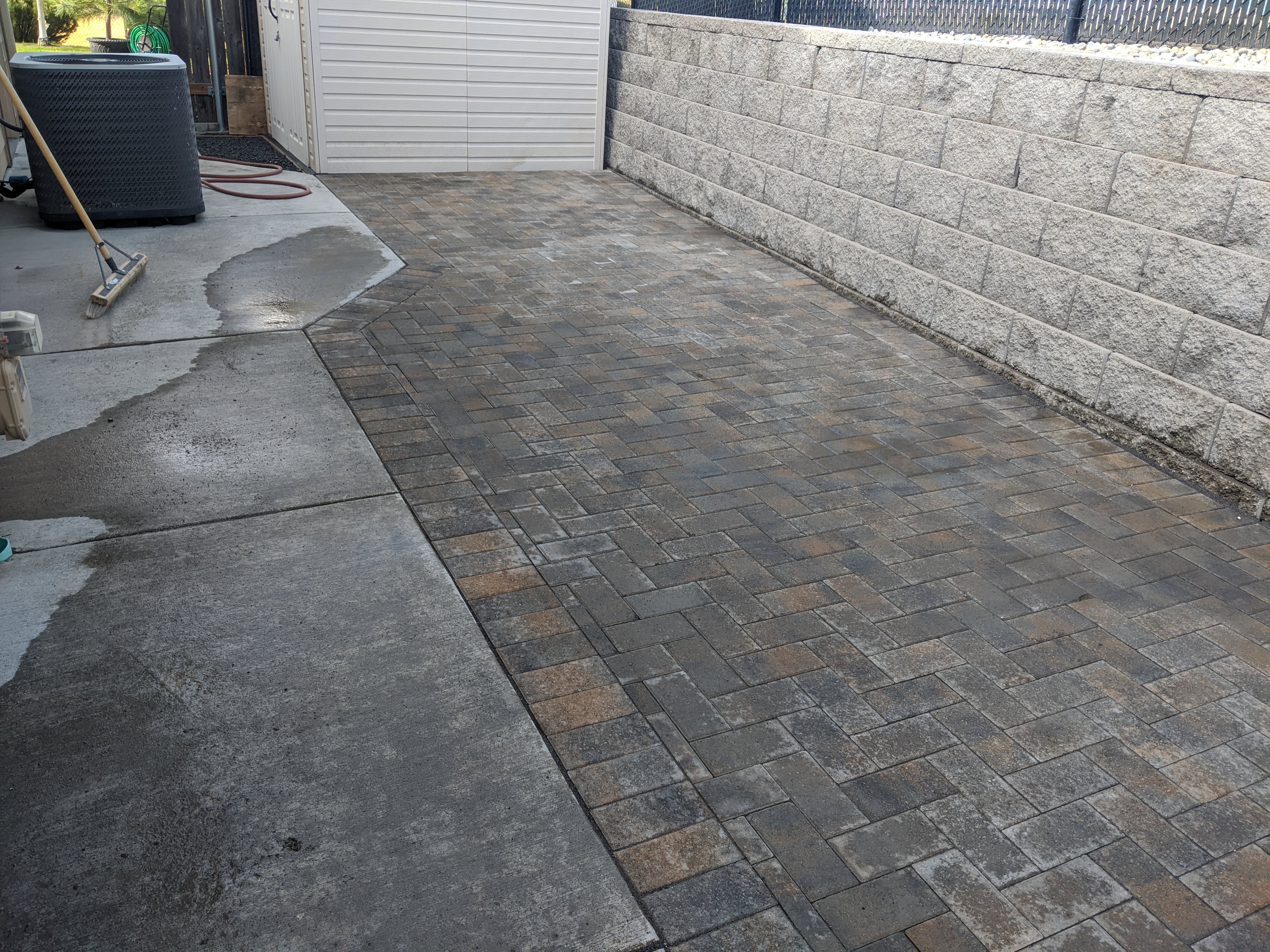 Paver Side Area